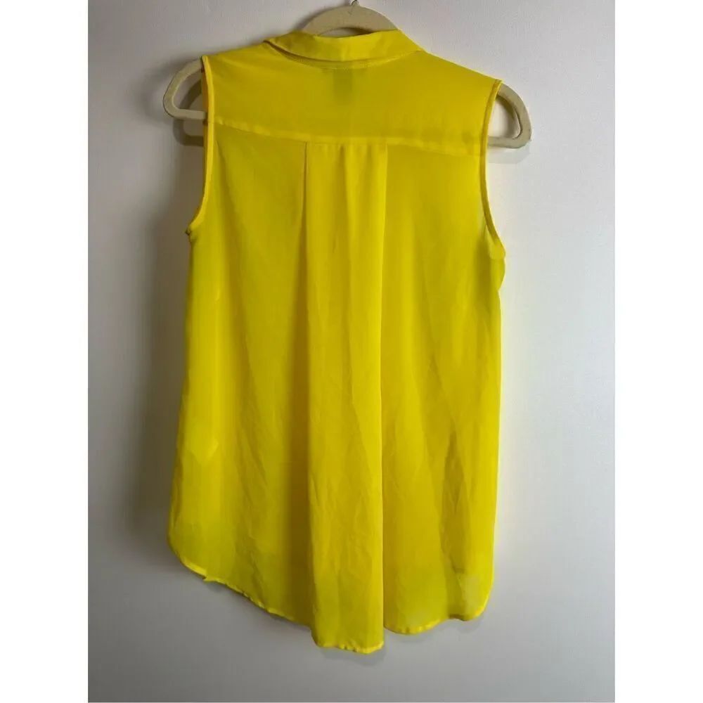 Yellow H&M button up blouse - Picture 4 of 8